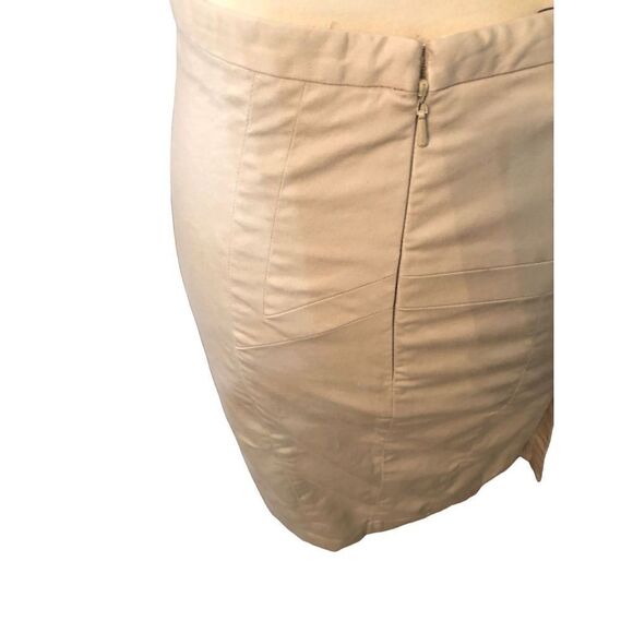 Express Design Studios tan straight pencil skirt - Picture 5 of 10